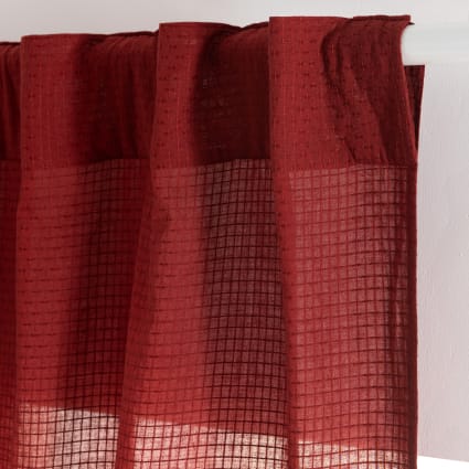 WUBODTI Tende Natalizie A Quadri Rossi E Neri 274 Cm - 2 Pannelli, Tessuto Microfibra Spessa, Filtrano La Luce, Per Soggiorno E Camera Da Letto, Stile Country