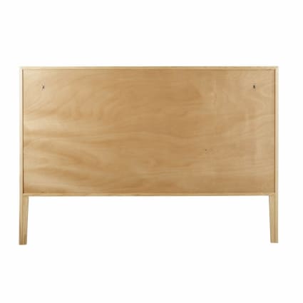 DHOME Effen corduroy hoofdeinde met knopen 80x50 bedden 80/90 - lichtroze