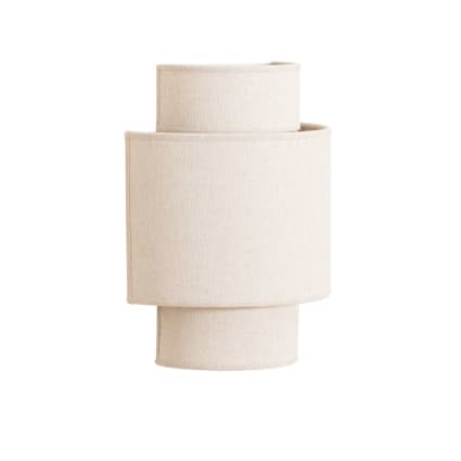 Wandlamp van gerecycleerd stof - beige