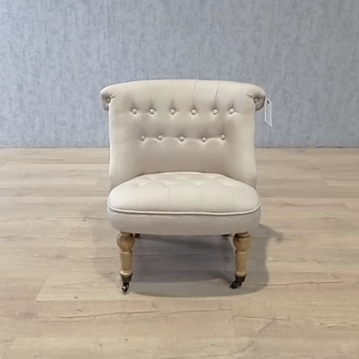 Fauteuil Confortable Bleu - Bon état - Hauteur 110cm, Largeur 80cm