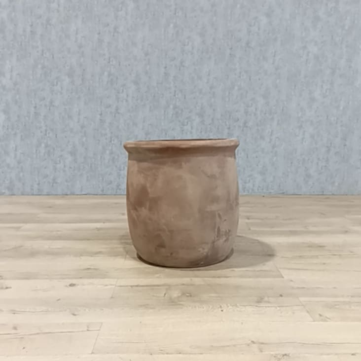 Seconde chance - Cache-pot en terre cuite beige H56 RITA - État correct ...