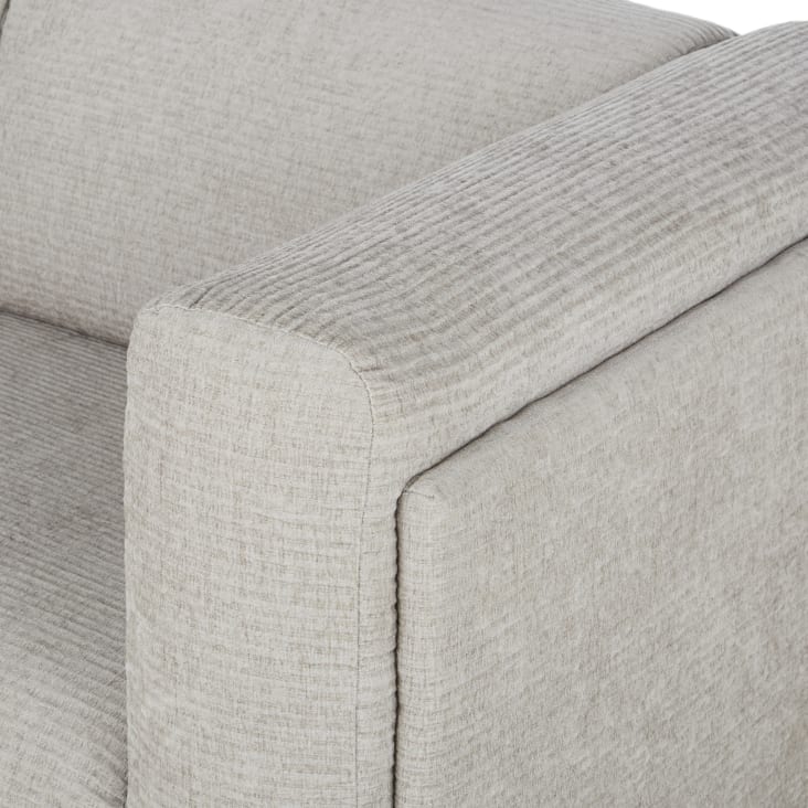 2/3-Sitzer-Sofa mit Bezug aus hellgrauem Cordsamt cropped-4