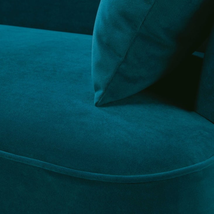 2-Sitzer-Sofa mit petrolblauem Samtbezug-Leon detail-3