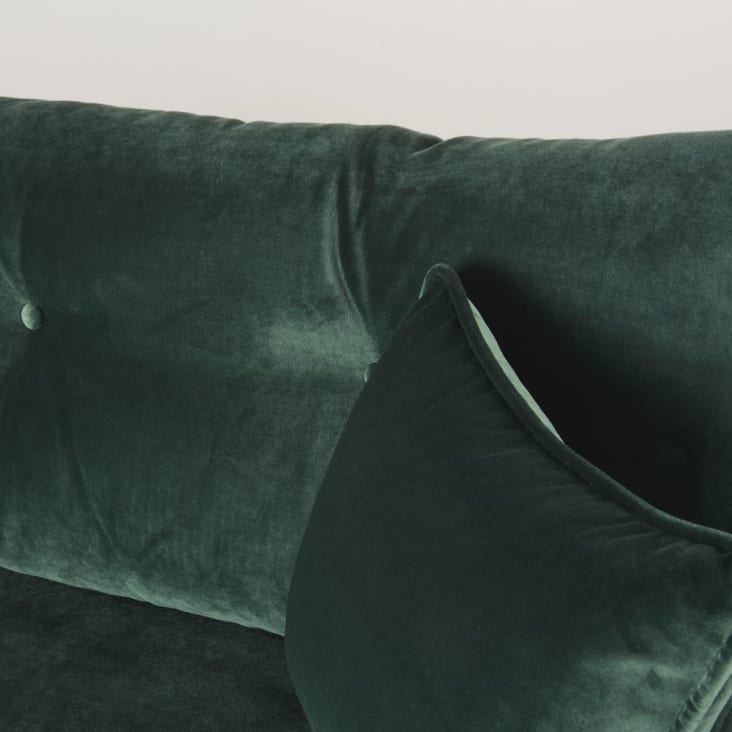 3/4-Sitzer-Schlafsofa im skandinavischen Stil mit grünem Samtbezug-Brooke cropped-4