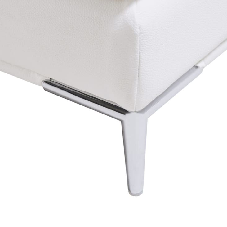 3/4-Sitzer Sofa mit Textil mit Beschichtung, weiß-Geller detail-6