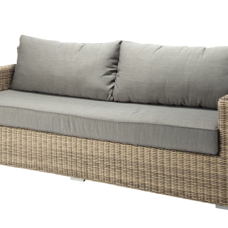 3Sitzer Gartensofa aus Kunstharzgeflecht St Raphaël Maisons du Monde