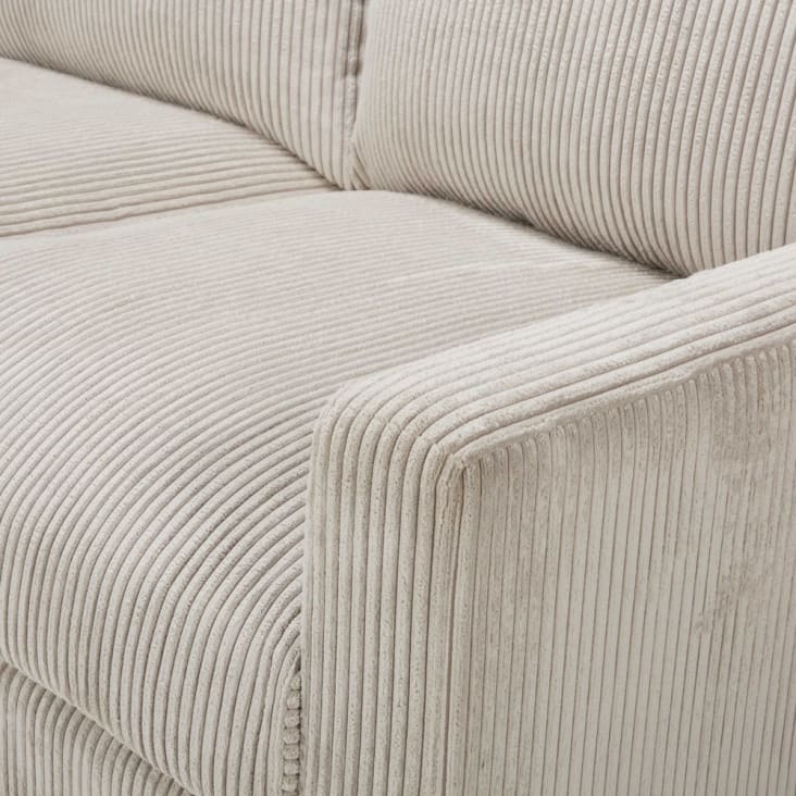 4-Sitzer-Sofa aus geripptem hellgrauem Samt-Holden detail-3