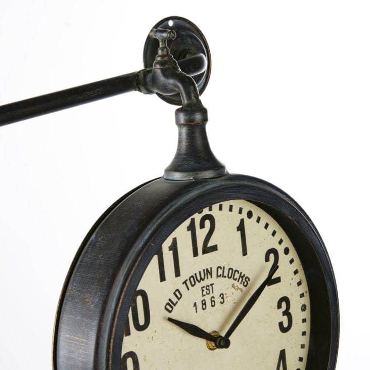 Aged-Effect Metal Industrial-Style Clocks (x3) 83x35-ARNOLD cropped-3