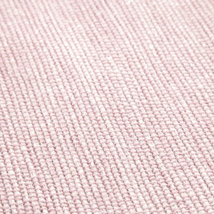 Alfombra infantil de algodón rosa con pompones 120x180-BUCOLIQUE cropped-3