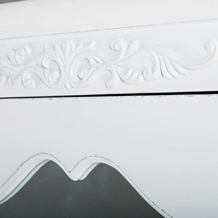 Armadio bonnetière bianca a un'anta e 1 cassetto-Elisa cropped-4
