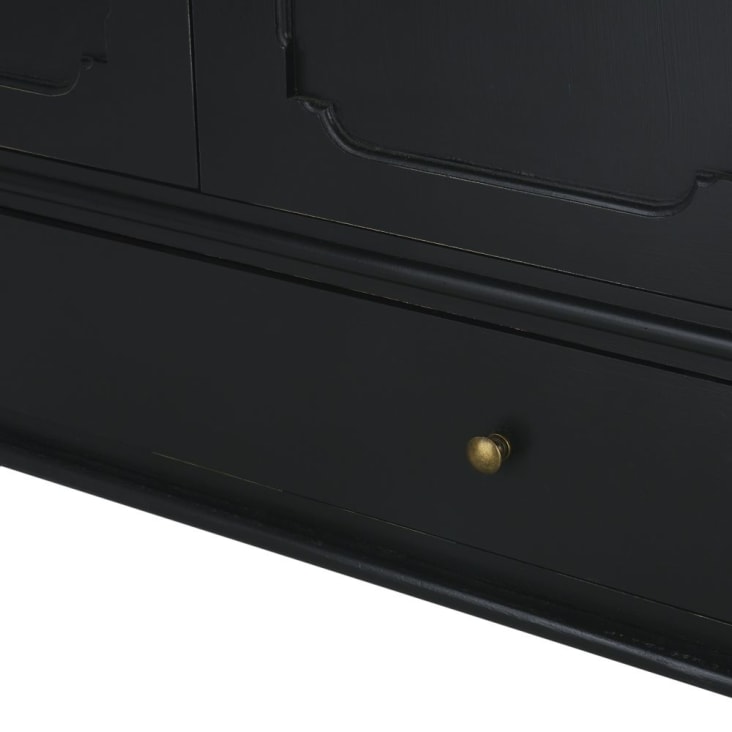 Armario negro con 2 puertas y 1 cajón Cambronne