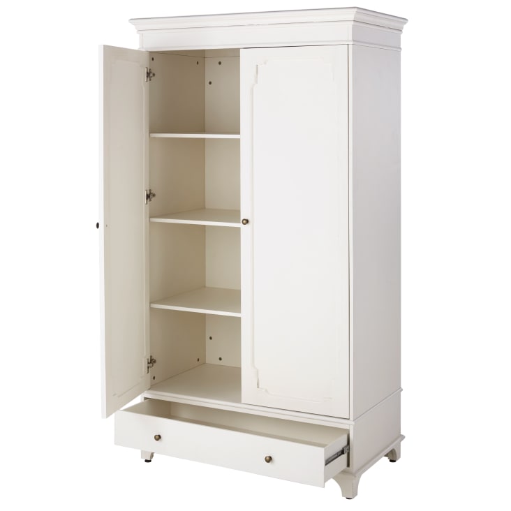 Armoire 2 portes 1 tiroir blanc Selena Maisons du Monde