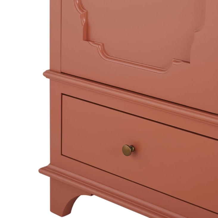 Armoire 2 portes battantes 1 tiroir terracotta Selena Maisons du Monde