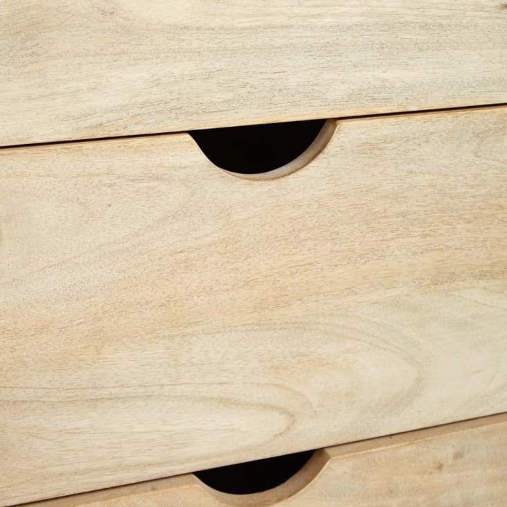 Armoire 2 portes en manguier massif et rotin Helios Maisons du Monde