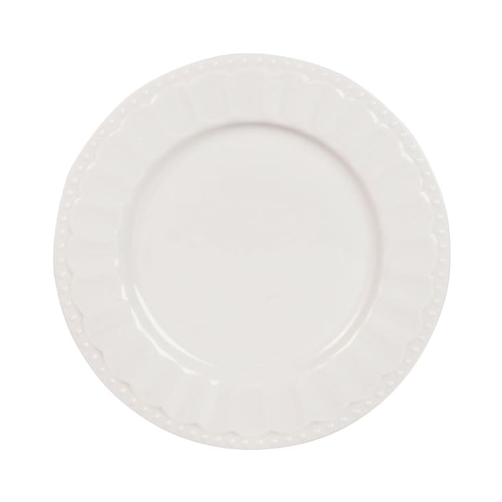 Assiette à dessert en porcelaine blanche -CHARLOTTE cropped-2