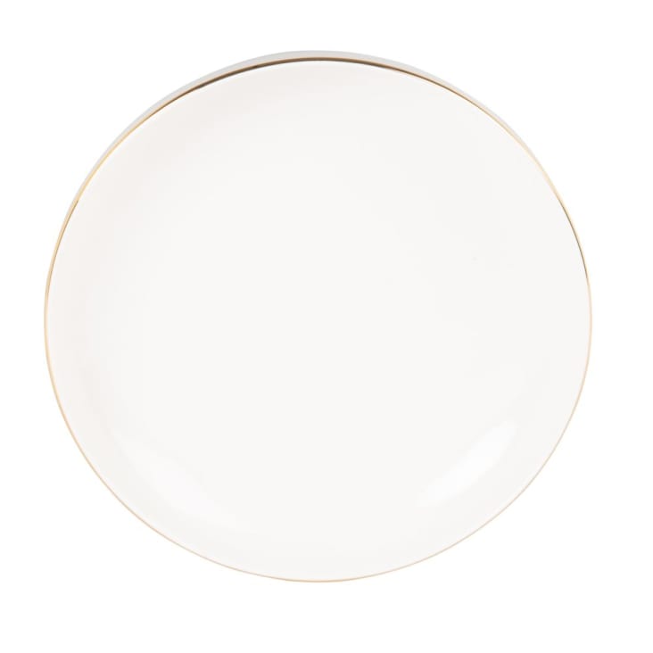  Assiette creuse en porcelaine blanche et dorée-BERENICE cropped-3