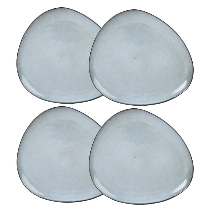Assiette plate en céramique grise-ONGAKU cropped-2