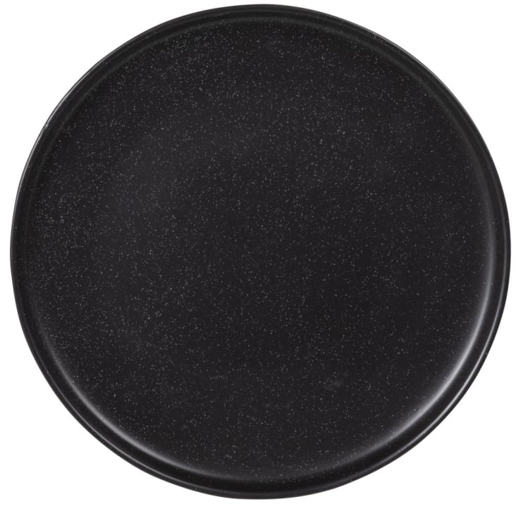 Assiette plate en grès noir cropped-2