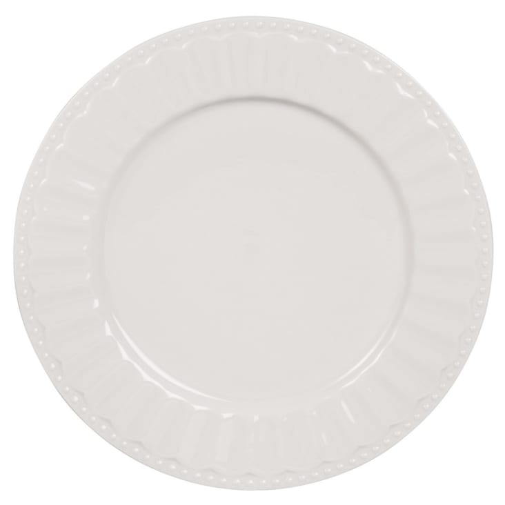 Assiette plate en porcelaine blanche -CHARLOTTE cropped-2