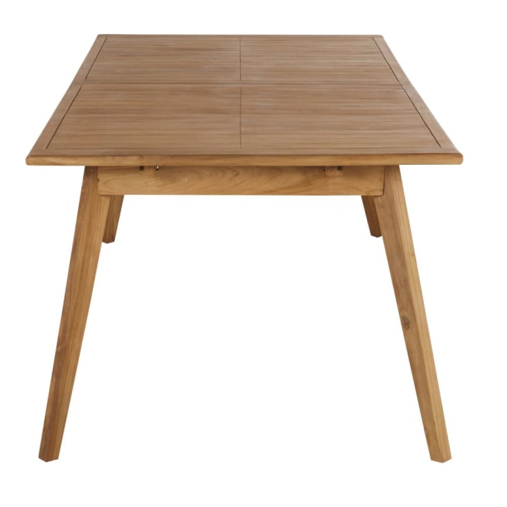 Ausziehbarer Gartentisch aus Teakholz, 8/12 Personen, L200/260cm