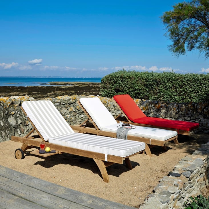 Chaises longues de jardin  Transat et Bains de soleil - Tectona