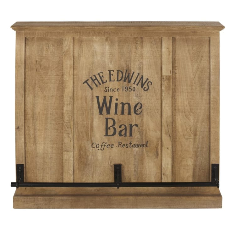Bar Planteur en Bois Acajou avec 2 Tabourets - Maison du Monde - Ameublement
