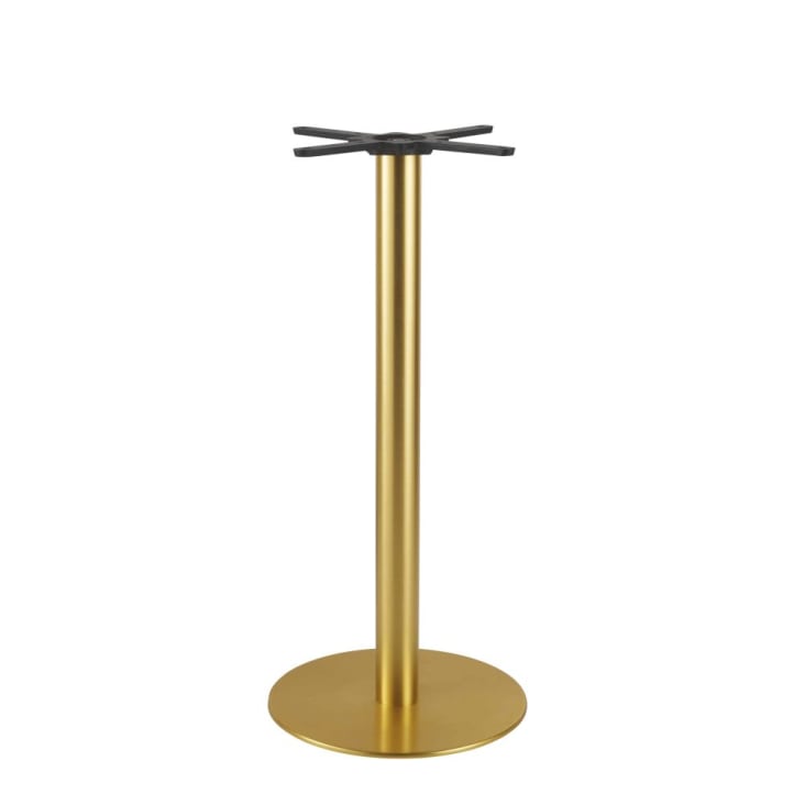 Base per tavolo alto professionale in metallo color ottone, A 100 cm-Element Business