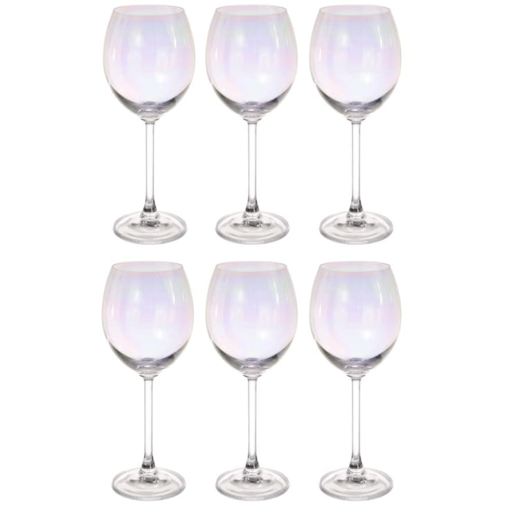 Bicchiere da vino in vetro-Arc En Ciel