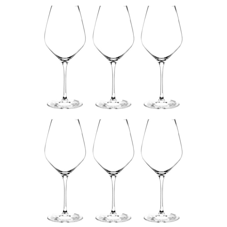 Bicchiere da vino in vetro intagliato