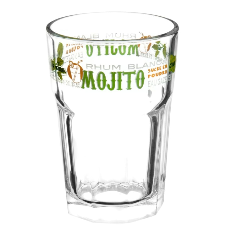 Bicchiere in vetro con stampe mojito-Mojito cropped-2