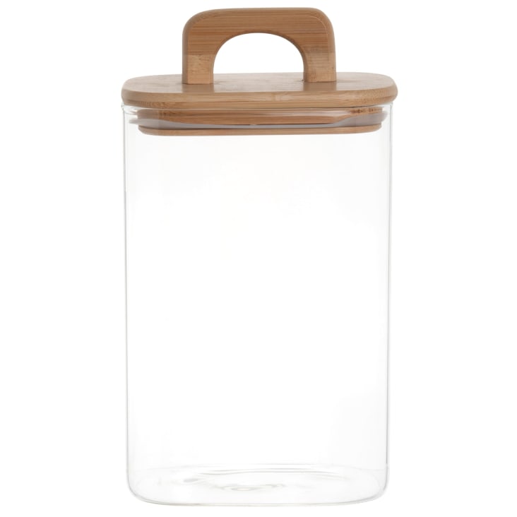 Bocal à Biscuits Villa D’Este Tivoli Bigismore 1,9 L – Verre Borosilicate + Couvercle Bambou