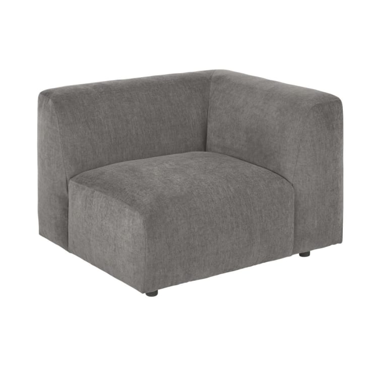 Bracciolo destro per divano componibile grigio