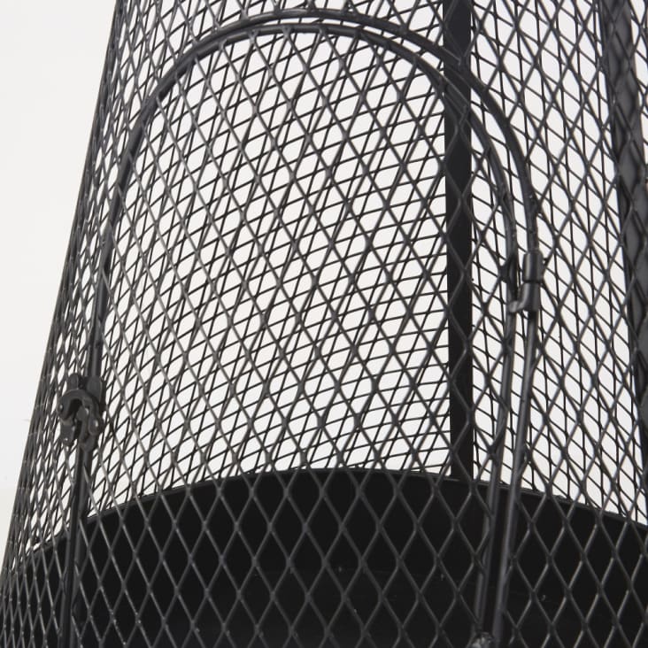 Brasero de exterior de metal negro con pala RIO