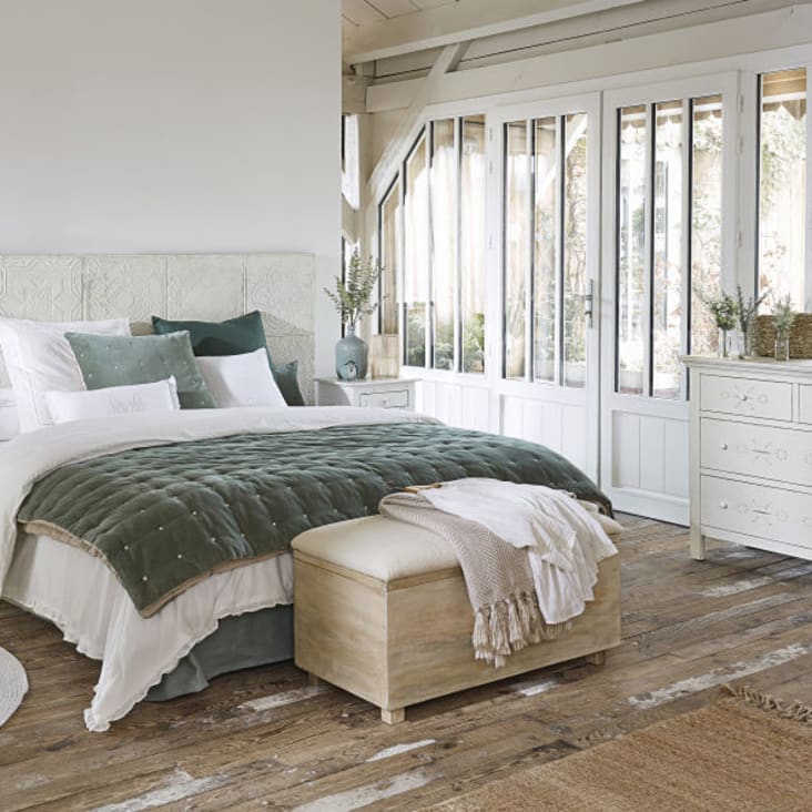 Cabecero moderno cama de 150 cm color blanco, cabeceros blancos