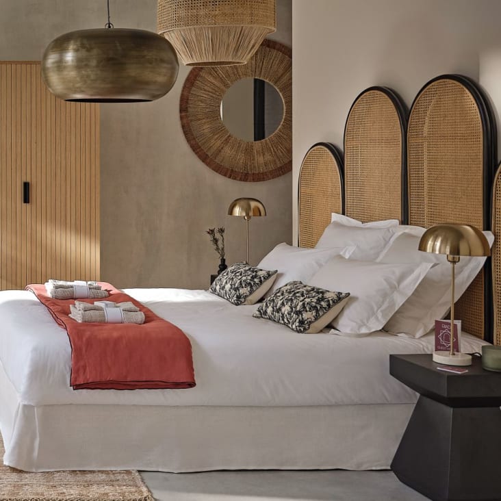 Cabecero de cama de rejilla de ratán de 160 cm - Muebles para el dormitorio  - Tikamoon
