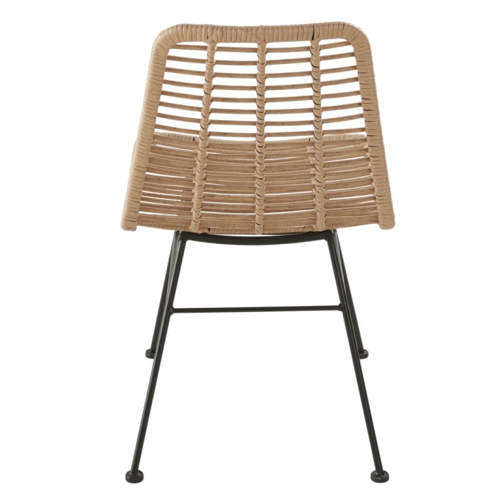 Cadeira de jardim profissional de resina e metal preto-Selva BUSINESS cropped-3