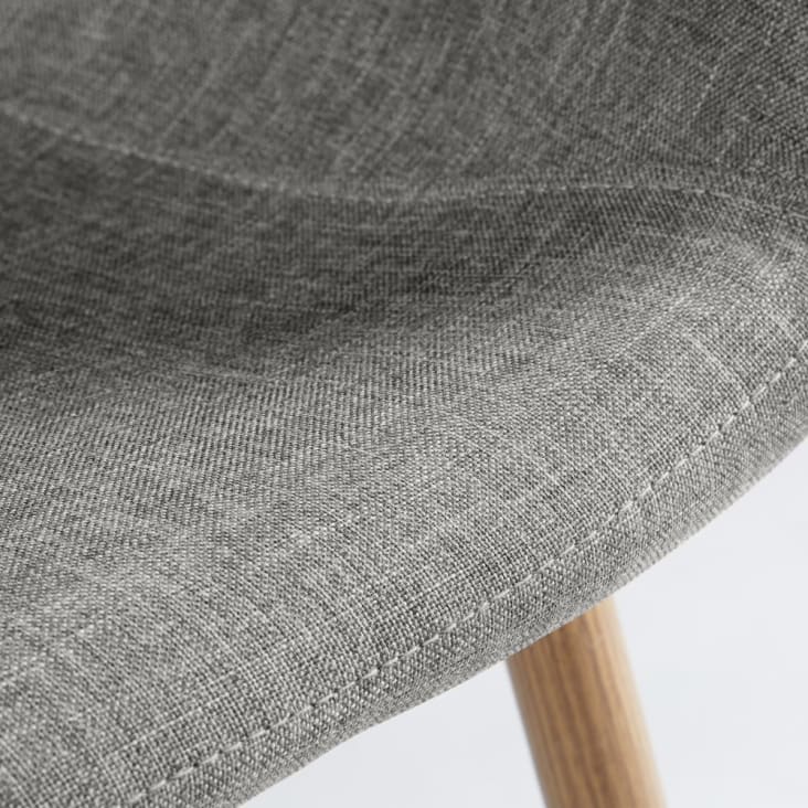 Cadeira escandinava cinzenta e metal imitação de carvalho-Clyde cropped-4