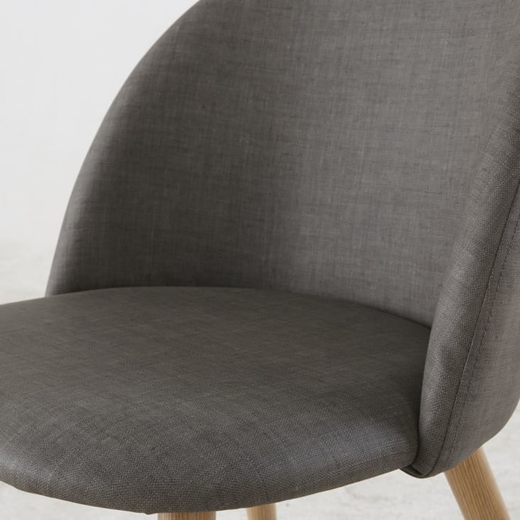 Cadeiras profissionais vintage cinzento carvão e metal imitação carvalho (x2)-Mauricette BUSINESS cropped-4