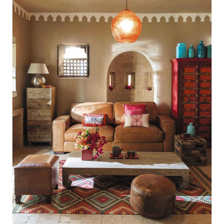 Mueble pequeño con 6 cajones de madera de mango multicolor, Maisons du  Monde