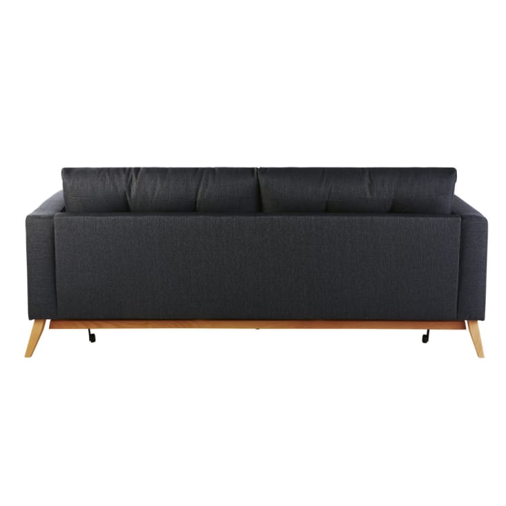 Canapé convertible style scandinave 3/4 places gris anthracite-Brooke cropped-5