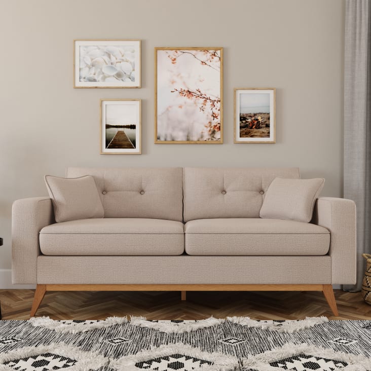 Canapé style scandinave 3 places beige-Brooke ambiance-6
