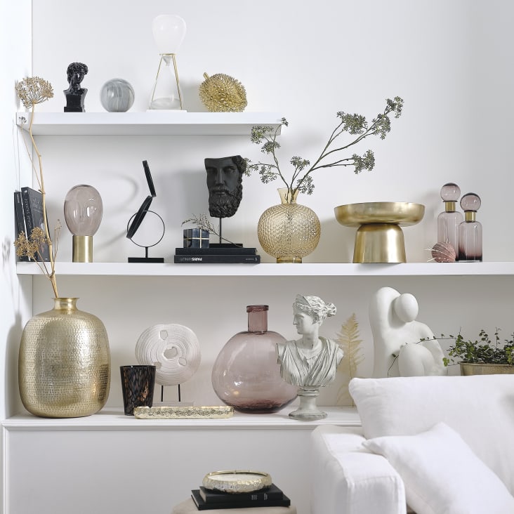NKlaus Casseruola Profumata In Ceramica Nera, H 9cm, Per Oli Essenziali Con Lumino, Bruciatore Per Aromaterapia Fatto A Mano