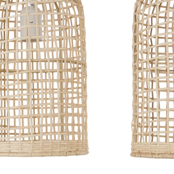 EcoGehen Boho Rotan Lampenkap, Klein, E27, Voor Tafellamp, Hanglamp, Staande Lamp, Plafondlamp, Spiegelverlichting, Mandlamp, Papieren Lampenkap, Reservescherm