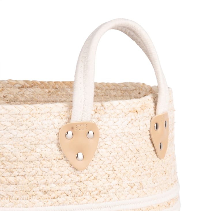 Cestino Quadrato In Fibra Di Mais E Cotone Bianco | Maisons Du Monde - Foto 10