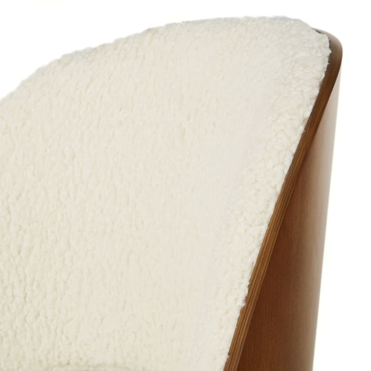 Chaise bouclettes blanches et bois de chêne-Sysley cropped-4
