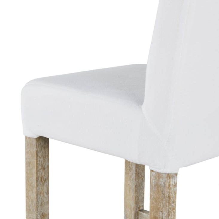 Chaise de bar à housser pieds en pin blanchi H77-Margaux cropped-3