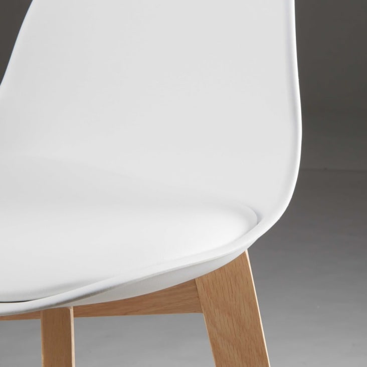 Chaise de bar style scandinave blanche et chêne H81-Ice detail-3