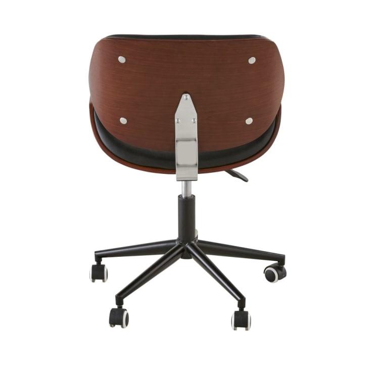 Chaise de bureau réglable à roulettes imitation cuir-Kent cropped-3