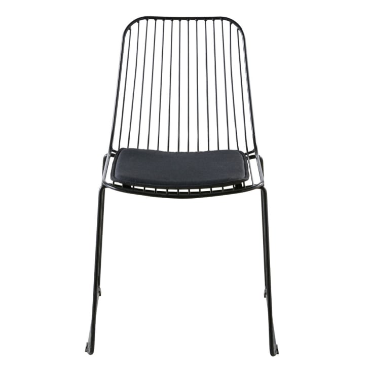 Chaise en métal noir-Huppy cropped-2