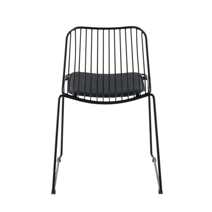 Chaise en métal noir-Huppy cropped-3